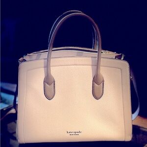 Kate Spade New York Knott Medium Satchel 
Color block Nude/chalk pink&tan